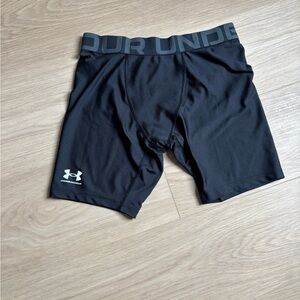 2 x New Under Armour Black/Gray Performance Compression Shorts